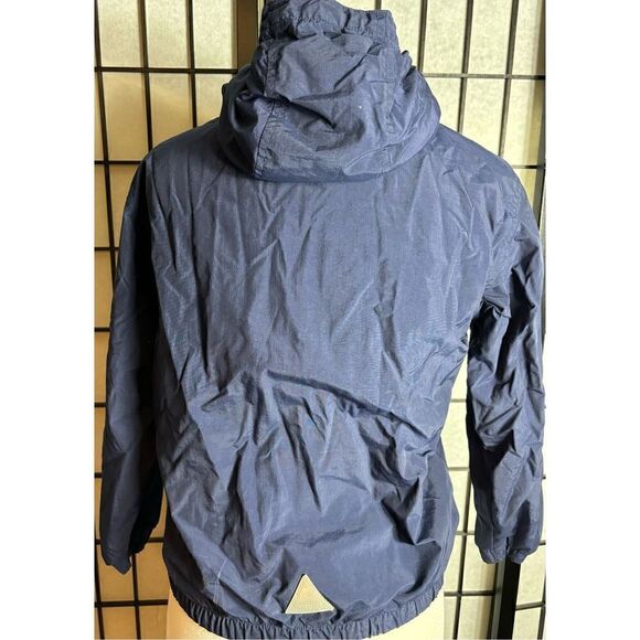 LL Bean Blue Hooded Zip Up Windbreaker Jacket - Picture 4 of 6